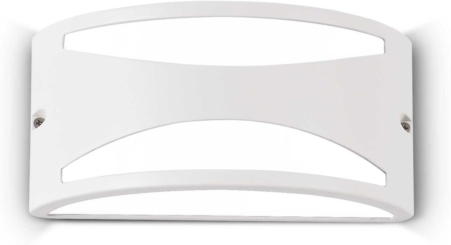 Elegant Udendørs Væglampe i Hvid Aluminium - Ideal Lux Rex