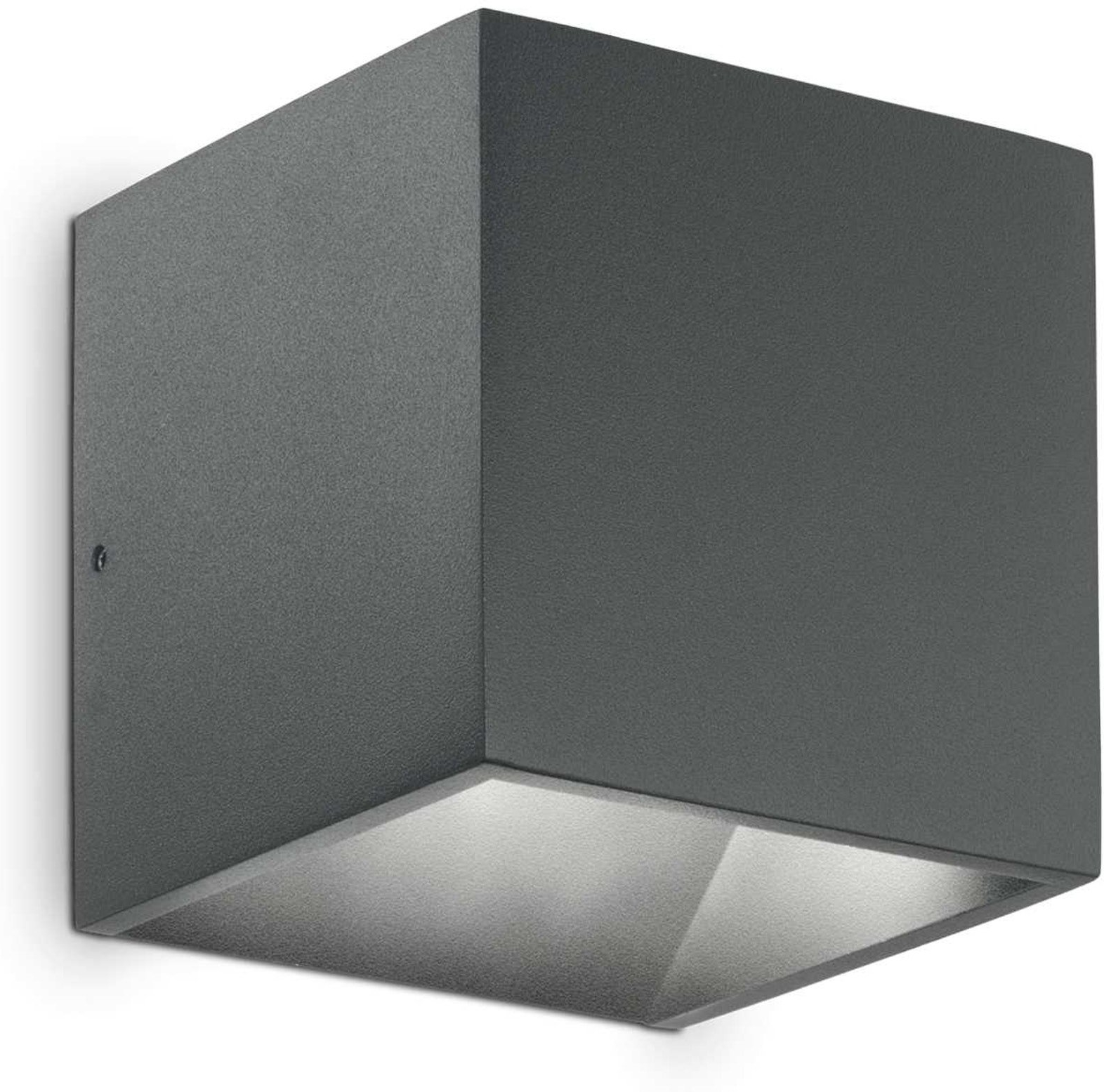 Udendørs Væglampe Ideal Lux Rubik Led 9w Antracit Ip44 670 Lm