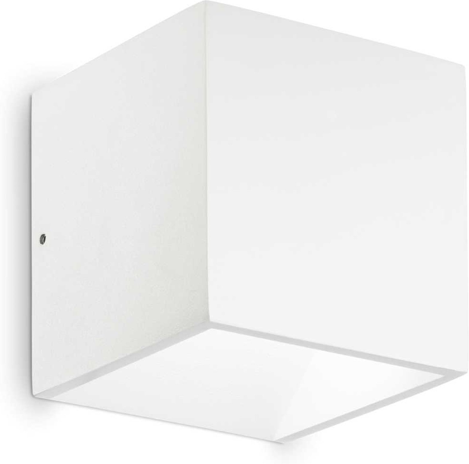 Udendørs Væglampe Ideal Lux Rubik Med Integreret Led 670 Lm 4000   Ip44 Aluminium Hvid