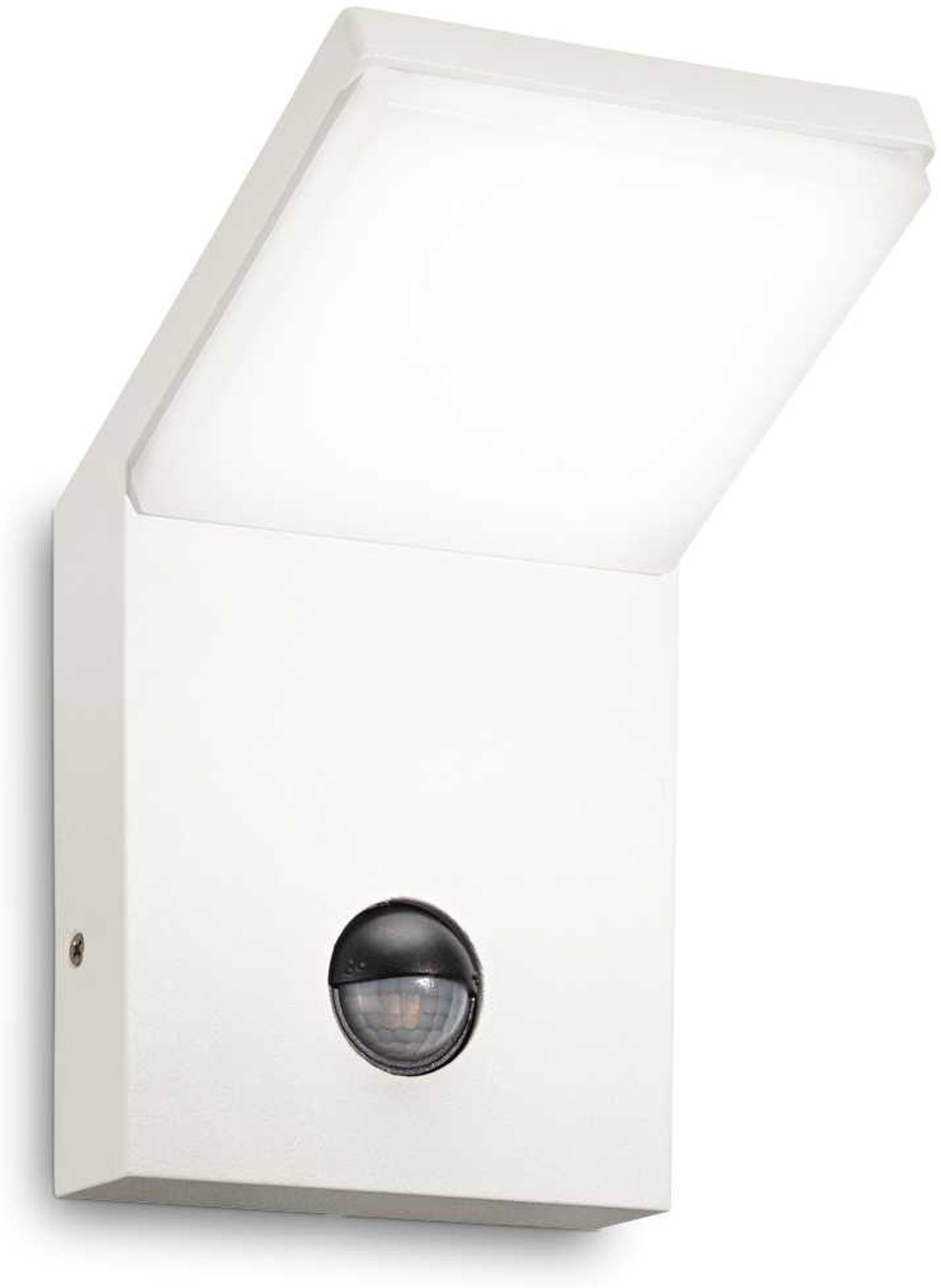 Udendørs Væglampe Ideal Lux Style Med Integreret Led 830 Lm Pir Sensor Ip54 Hvid 4000