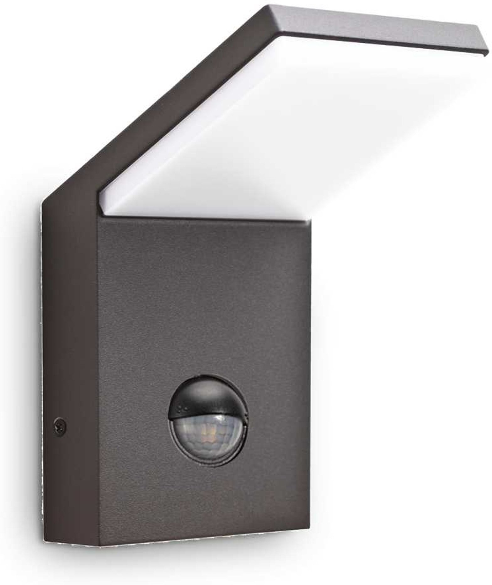 Udendørs Væglampe Ideal Lux Style Med Sensor Antracit Led 830 Lm 4000   Ip54