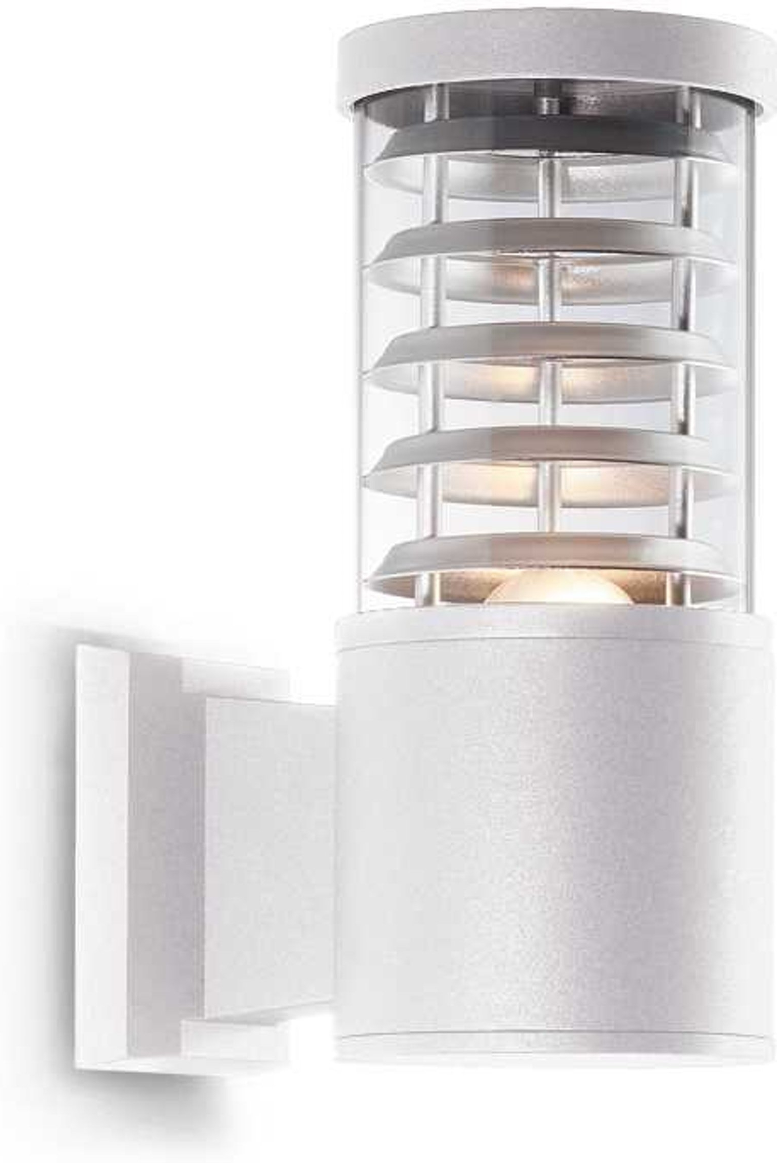 Udendørs Væglampe Ideal Lux Tronco Hvid Ip44 25cm Aluminium