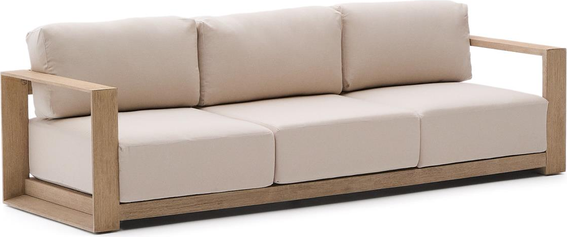 Kave Home Ambra 3-personers udendørs sofa i akacietræ