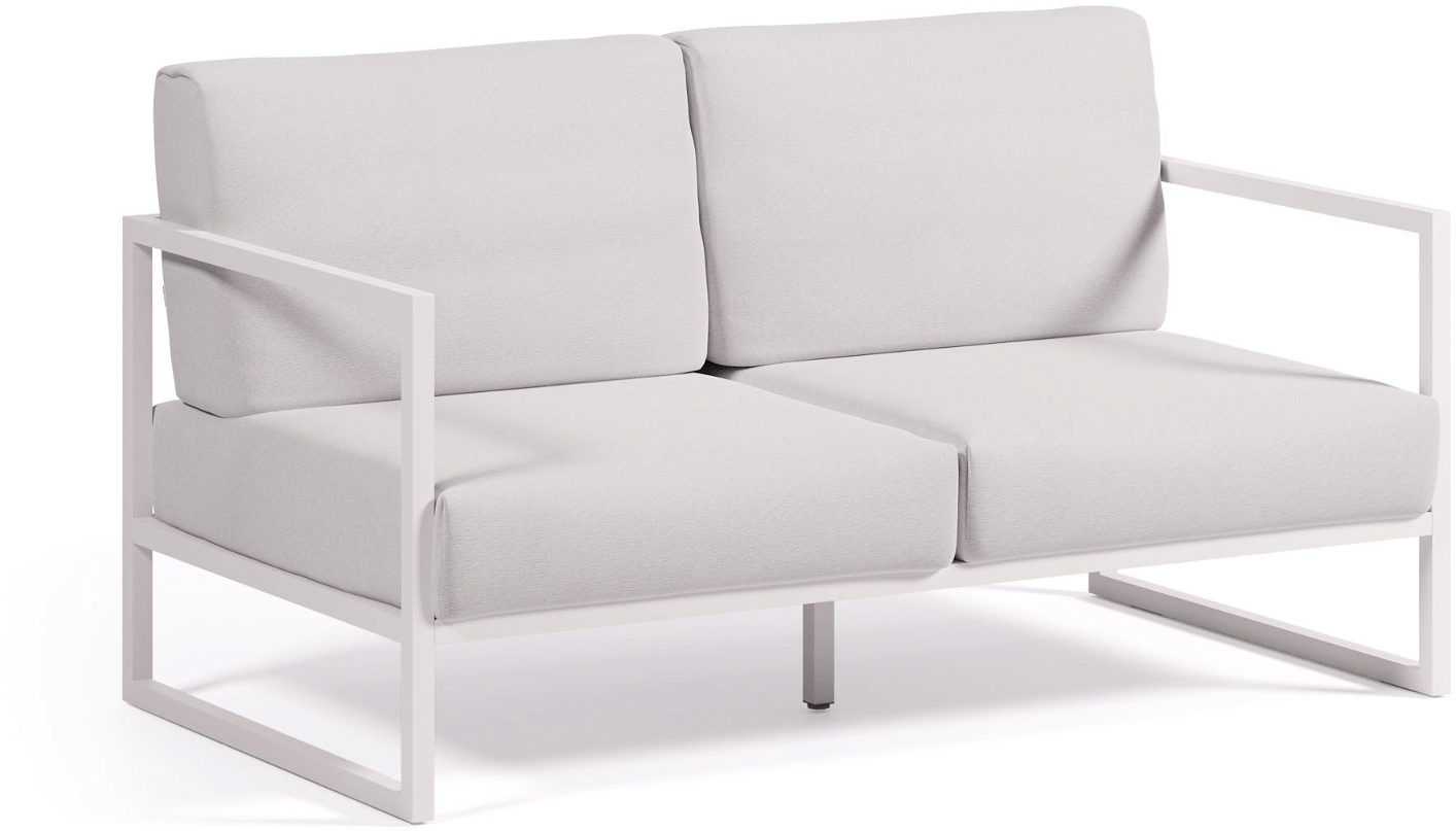 Stilfuld udendørs 2-personers sofa Kave Home Comova - Hvid