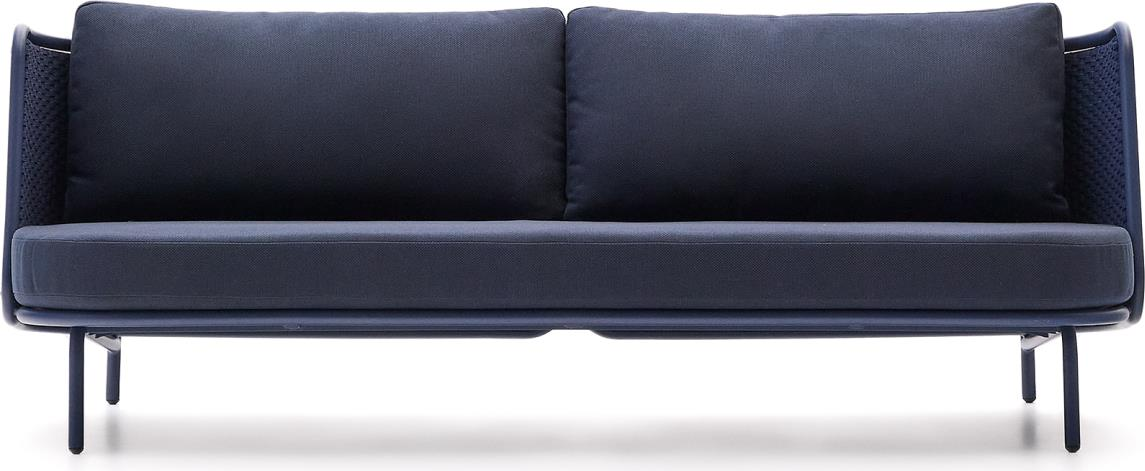 Udendørs  -personers Sofa Kave Home Sedalis Aluminium Loungesofa B210 Mørk Blå