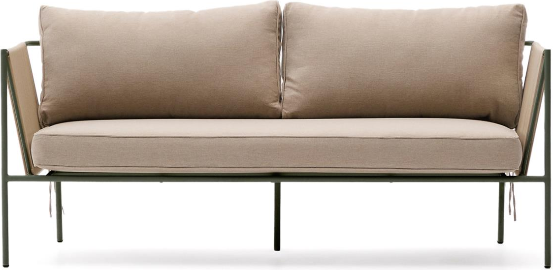 Elegant 2-personers udendørs sofa i ekru fra Kave Home