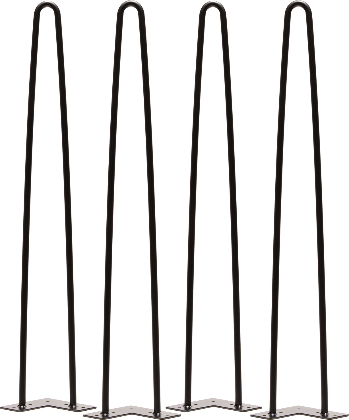 Hairpin-bordben Elias fra Nielsen Design - Sort 73 cm