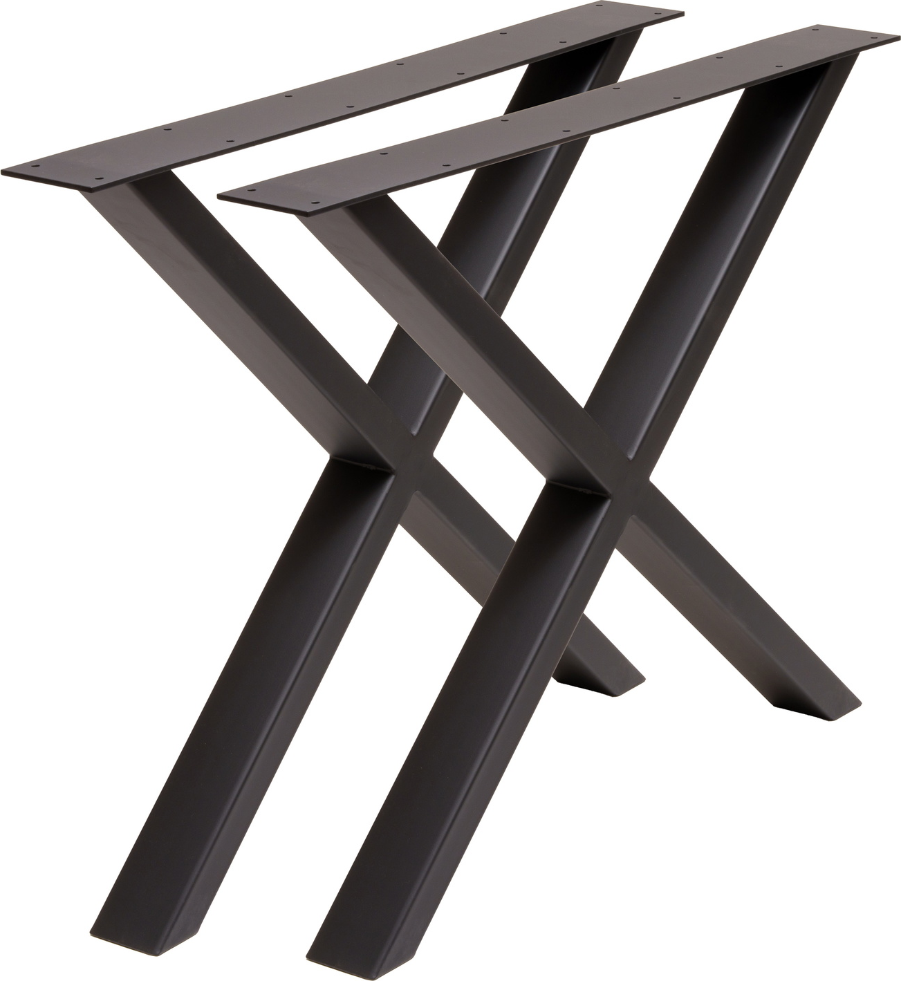 Nielsen Design Lucas Krydsben til Spisebord - Sort Metal