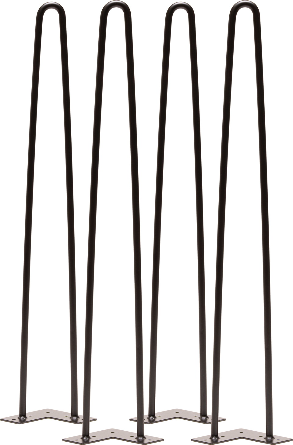 Moderne Sort Hairpin Understel til Spisebord fra Nielsen Design