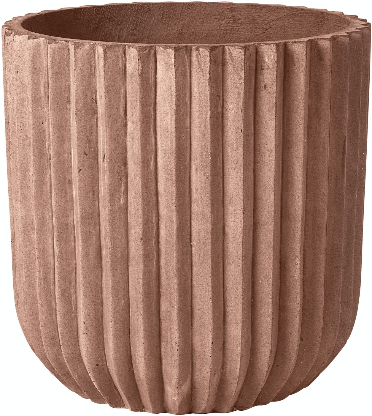 Rød Urtepotte i Fibercement fra Broste Copenhagen Ø50 H50 cm