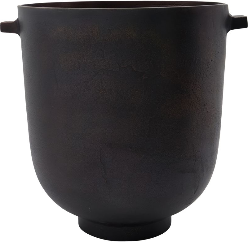 Urtepotte House Doctor Foem ø25   H28 Cm Aluminium Bruneret Messing