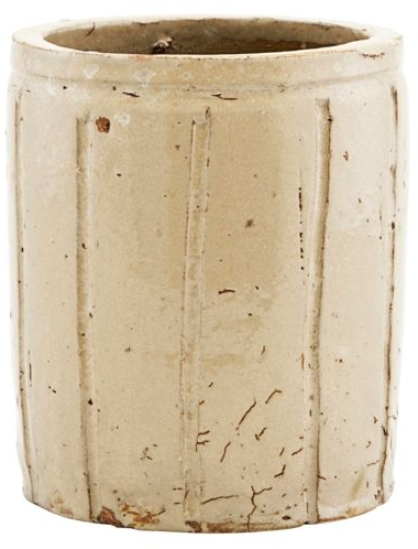 Rustik Urtepotte i Stentøj - Beige 12x14 cm fra House Doctor