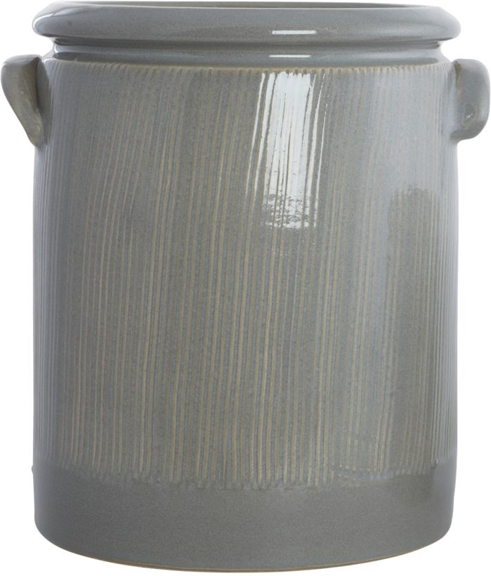 Urtepotteskjuler House Doctor Pottery   Lysegrå ø19 22 Cm   H24 Cm