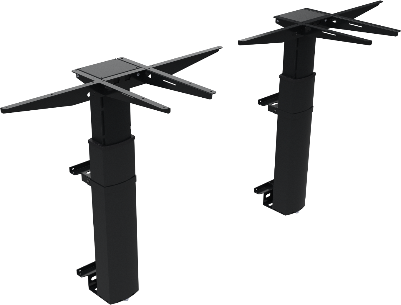 Væghængt Hæve-/Sænkestel i Sort Metal – ElevateLine Tilbud!