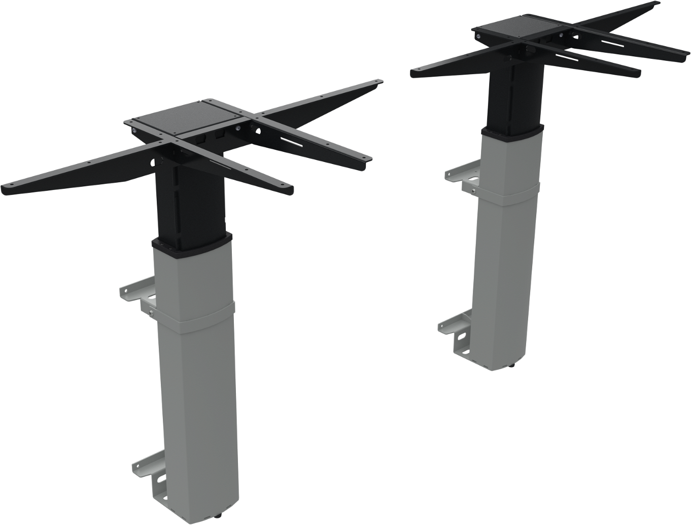 Væghængt Hæve-sænkestel Zennord Elevateline i Sølv - Ergonomi!