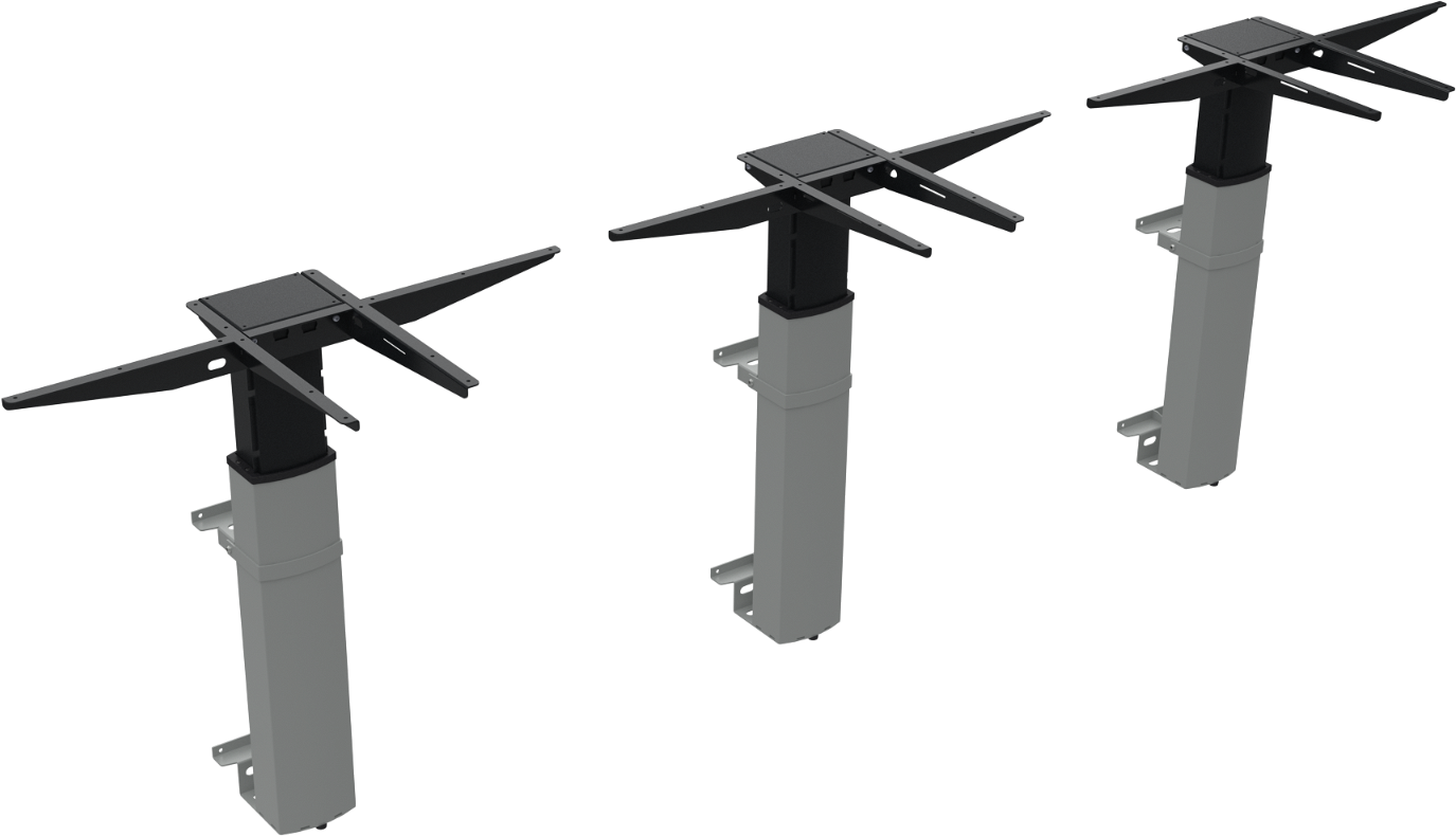 Væghængt Hæve-sænkestel ElevateLine i Sølv – Ergonomisk Design