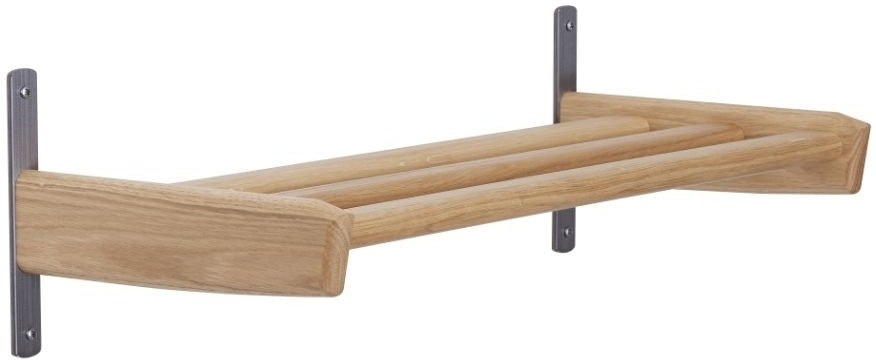 Væghængt skohylde Meja i hvidolieret egetræ - Minimalistisk stil