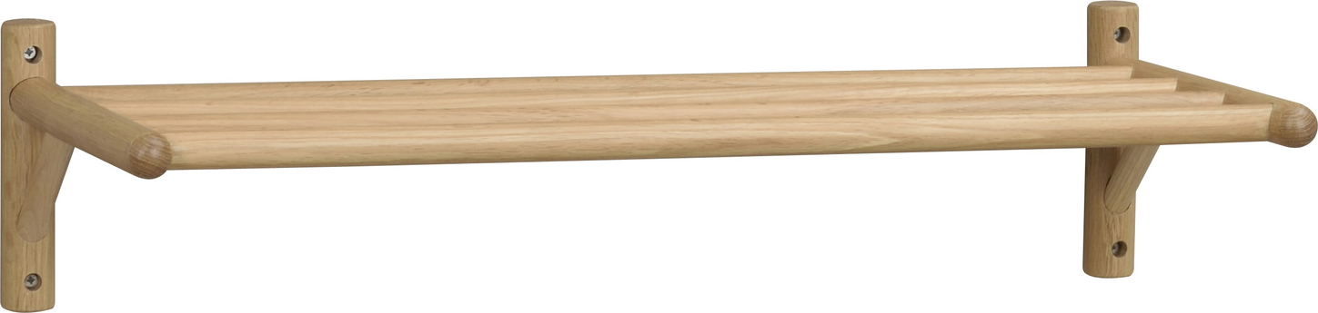 Væghængt Skoreol Rowico Milford   Massiv Drejet Egetræ  Lakeret  19ã 80ã 33 Cm