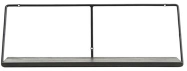 Væghylde House Doctor Wired - Sort Jern og Mangotræ 70 cm
