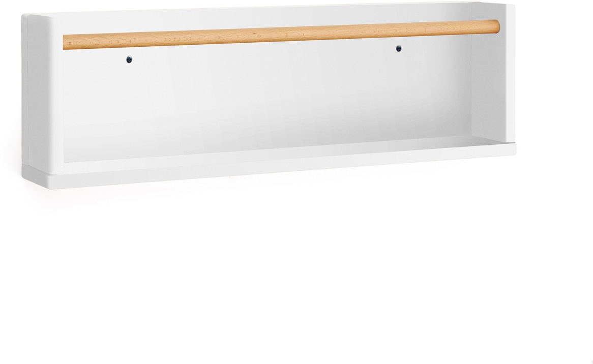 Væghylde Kave Home Shantal Hvid Mdf Bøgetræ 64x20x19 Cm