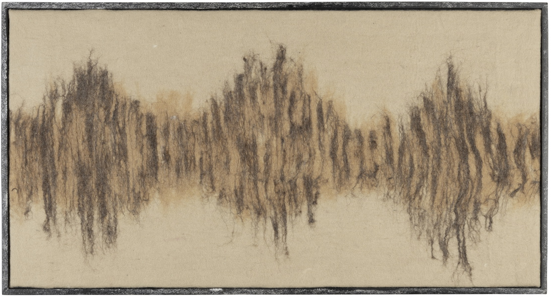 Vægkunst Dutchbone Art Håndlavet Uld Mørk Sand 99   53     Cm