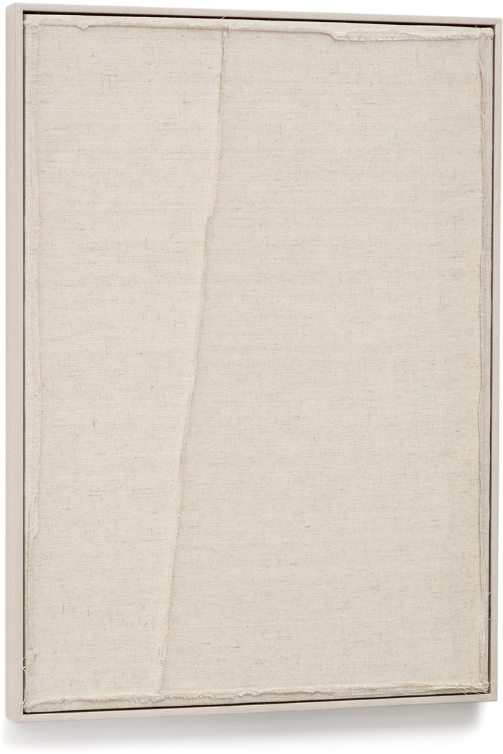 Vægkunst   Ramme Kave Home Maha Up Beige Lærredskunst 52x72 Cm