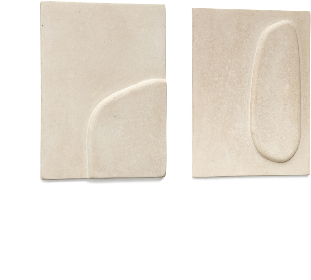 Vægkunst   Ramme Kave Home Mirta Sæt   Stk 100  Genbrugspapir Beige 29x39 Cm