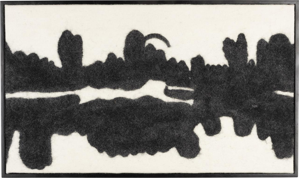 Vægkunst Og Vægdekoration Dutchbone Art Uld Antracit 94   56 Cm