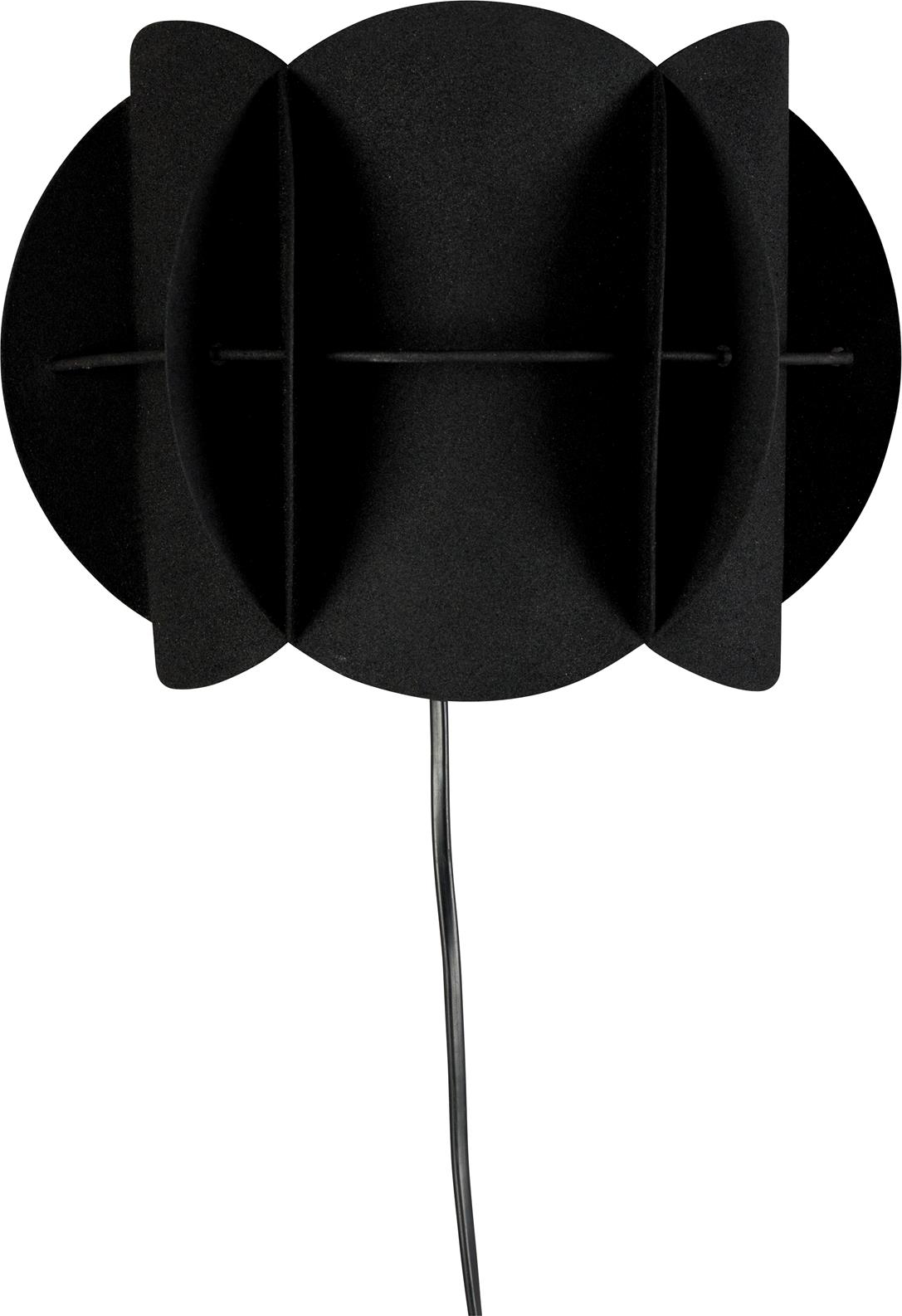 Elegant Væglampe i Kulsort Harpiks - Mid-century Design