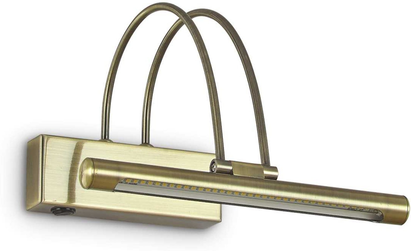 Væglampe Ideal Lux Bow Brændt Metal Med Integreret Led 200 Lm 3000k 18x23x26 Cm Ip20