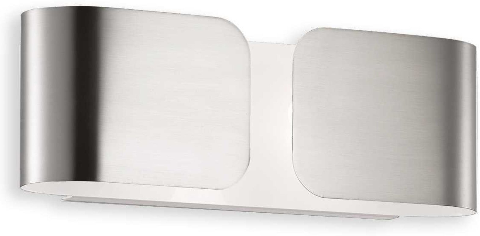 Væglampe Ideal Lux Clip Krom Metal G9 Inkl  2x40w Pærer 300 Lm 3000   H9xb8xl25 Cm
