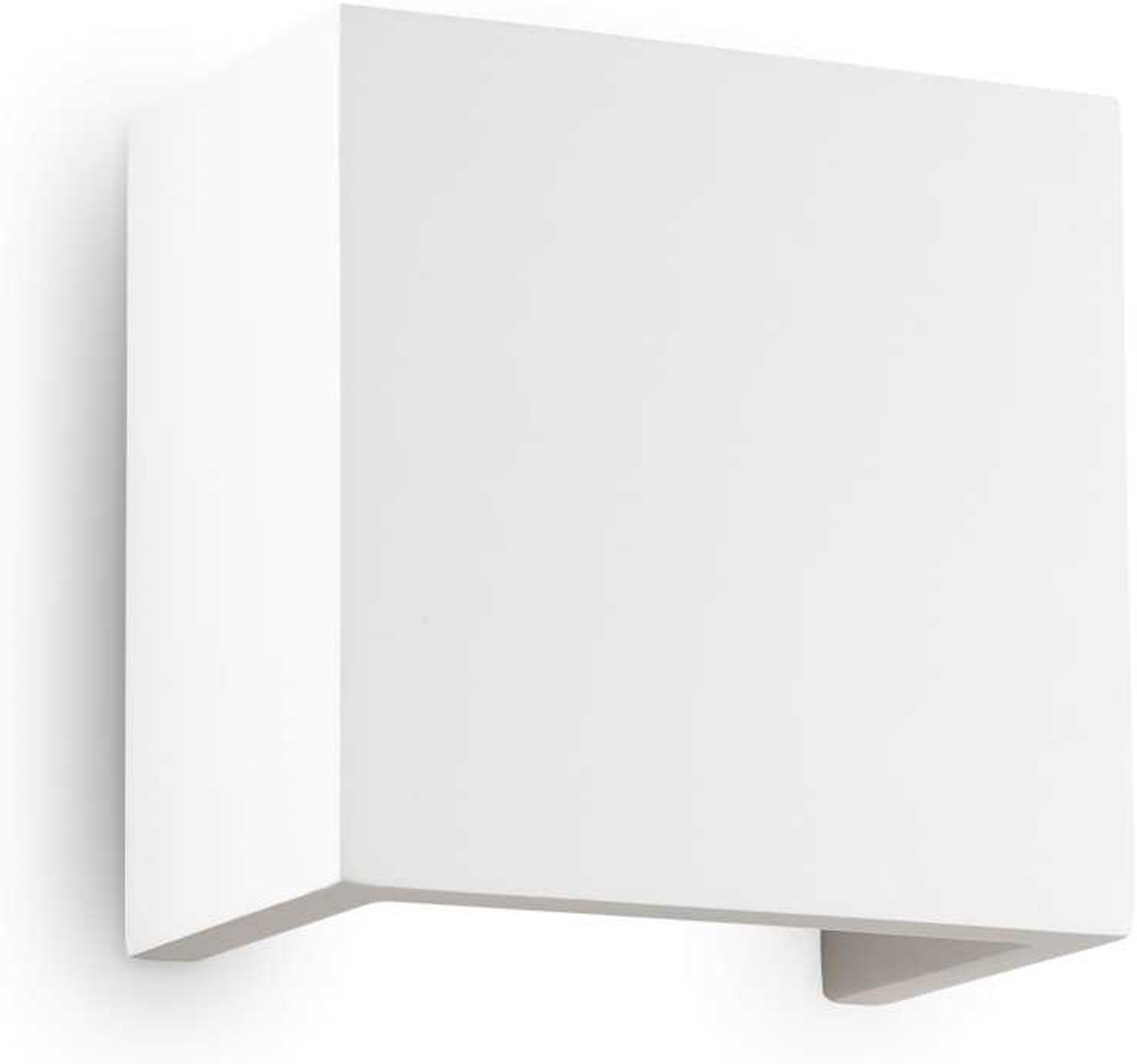Væglampe Ideal Lux Flash Gesso Hvid Gips Med Dobbelt Lysemission Opad Nedad G9 12 5x7 5x12 Cm