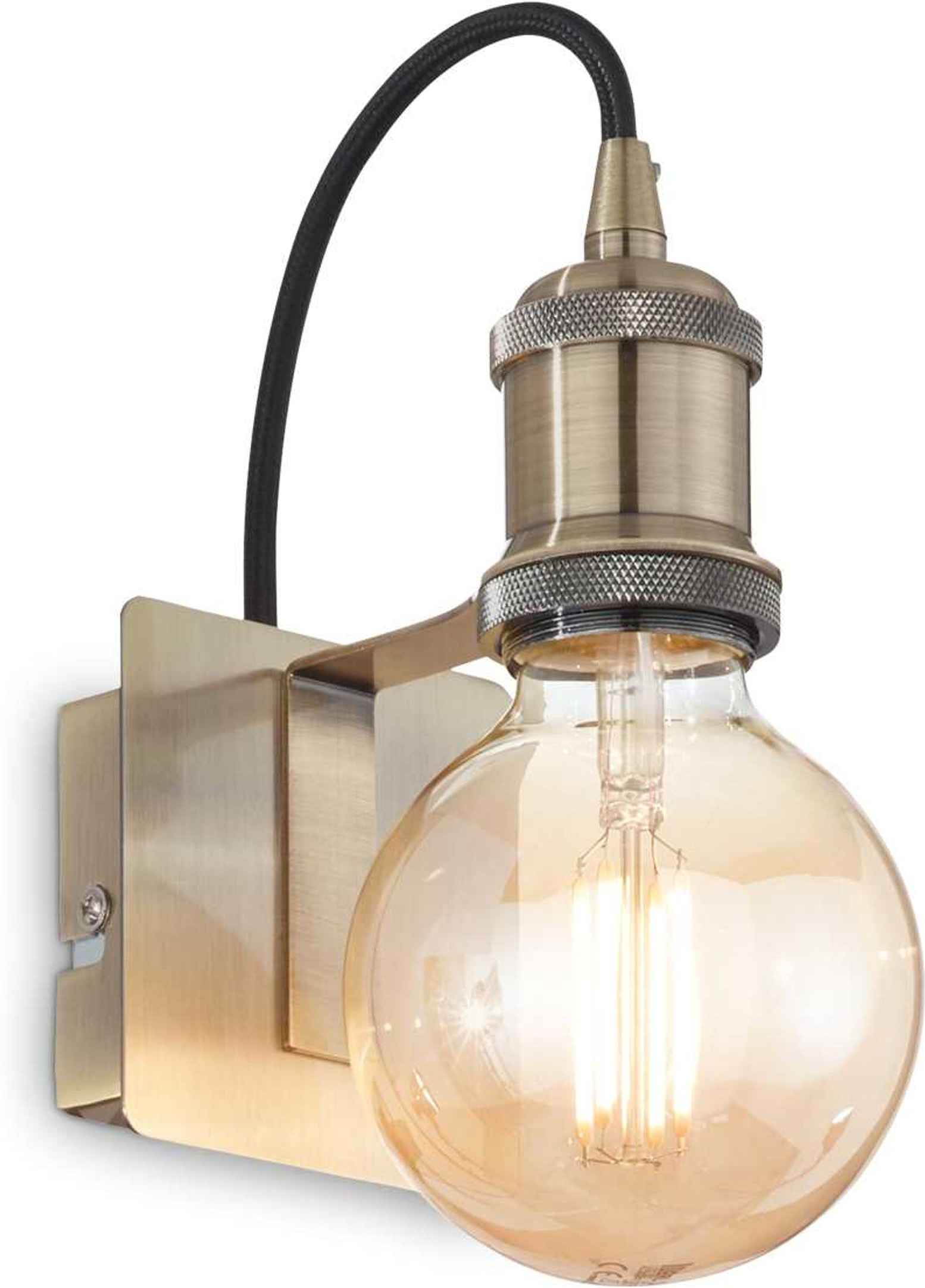 Væglampe Ideal Lux Frida i Antik Messing - Elegant Belysning