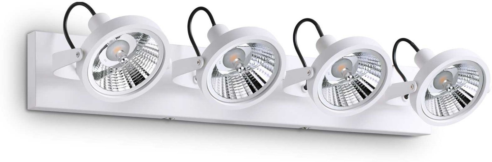 Justerbar Væglampe Ideal Lux Glim i Hvid med LED-belysning
