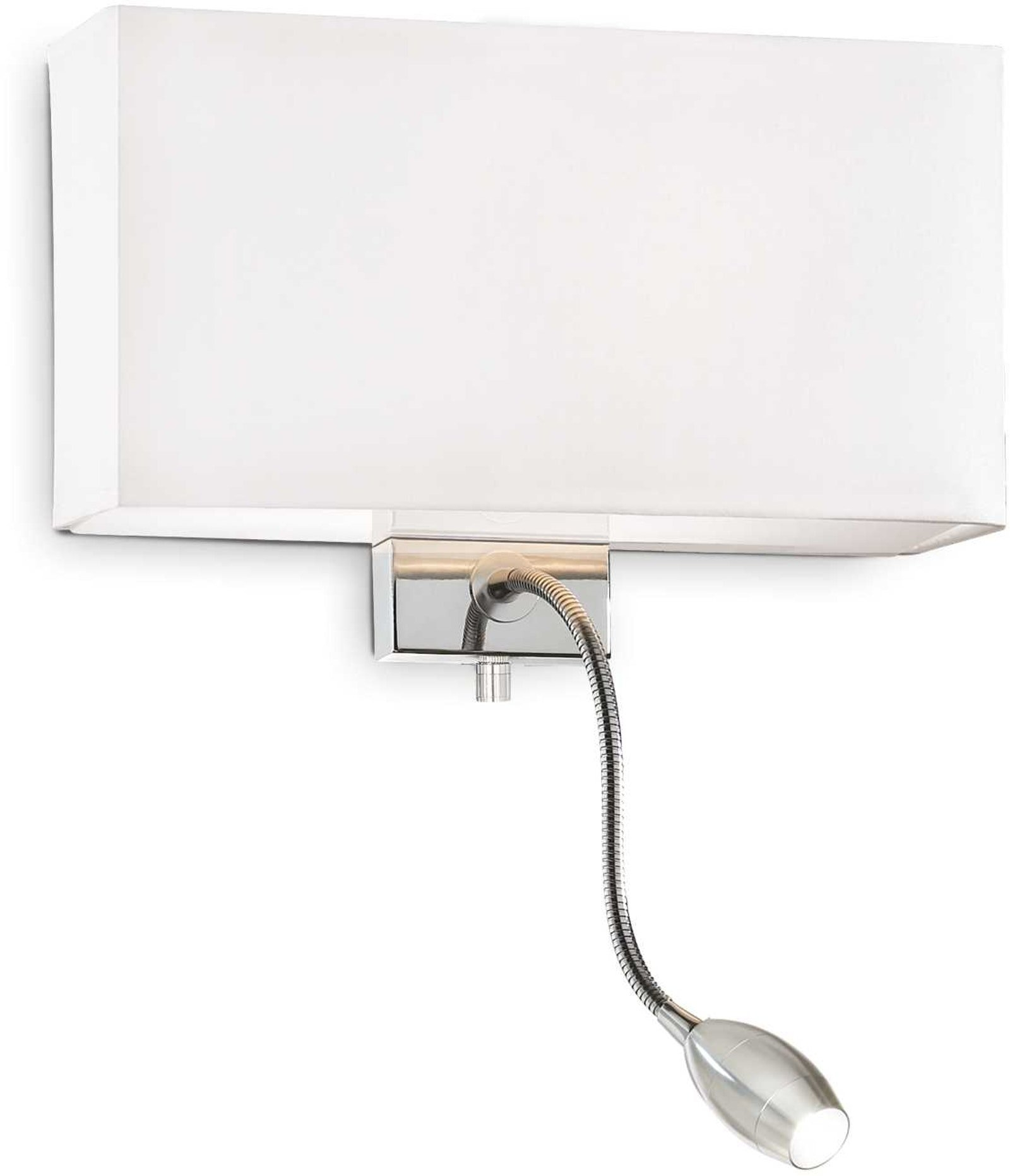 Justerbar LED Væglampe med Satin Glas Diffuser - Hotel Ap2