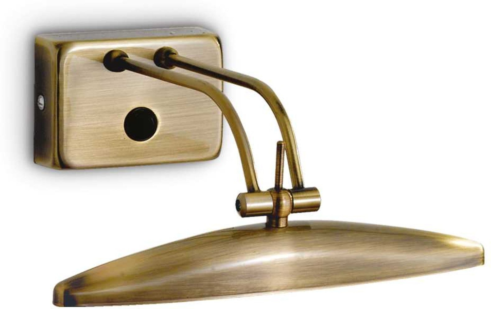 Væglampe Ideal Lux Mirror-20 Indendørs   Antik Messing Justerbar Diffuser  2x G9 300 Lm  H10xb22xl25 Cm