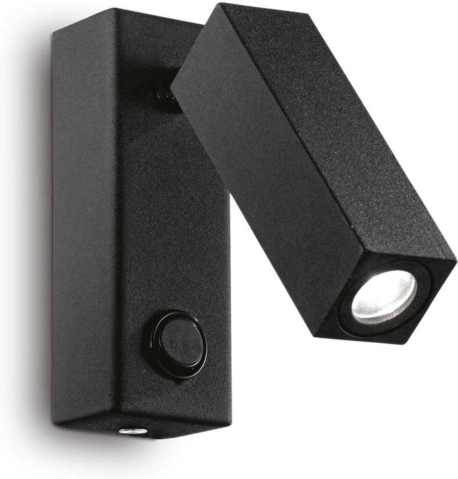 Væglampe Ideal Lux Page   Led 210 Lm 3000   Sort Metal Med Justerbar Diffuser