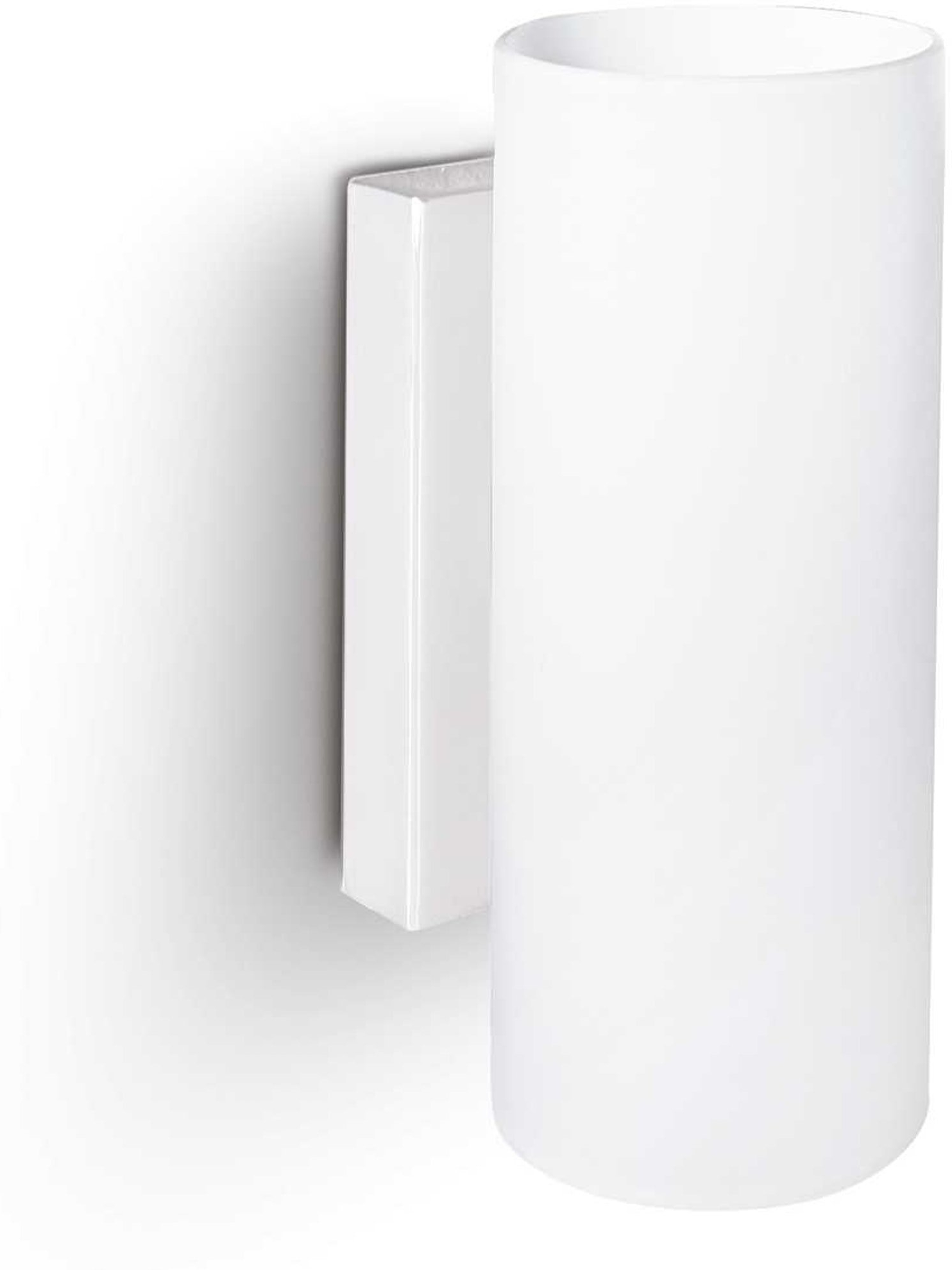 Væglampe Ideal Lux Paul – Elegant hvid metal og glas