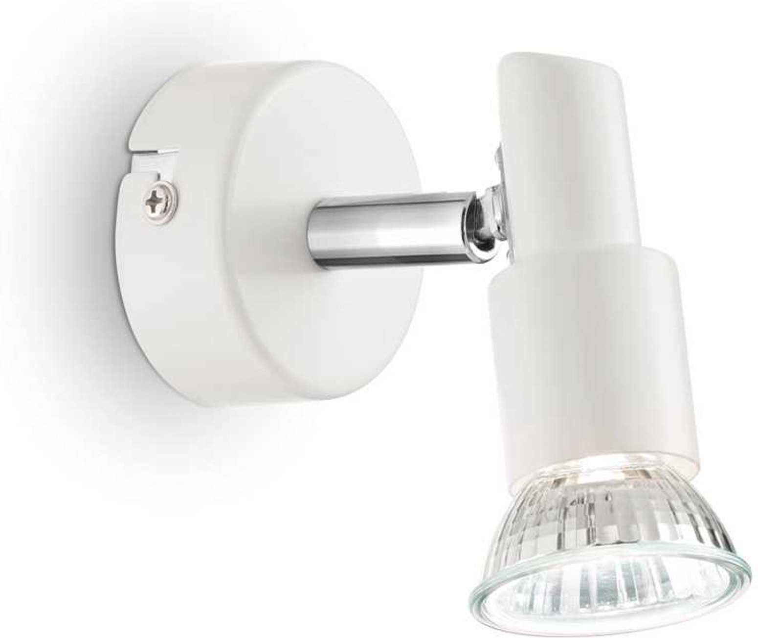 Væglampe Ideal Lux Slem Hvid Metal 10ã 6ã 13 Cm Indendørsvæglampe Minimalistisk Design Gu10 Pære 3000k