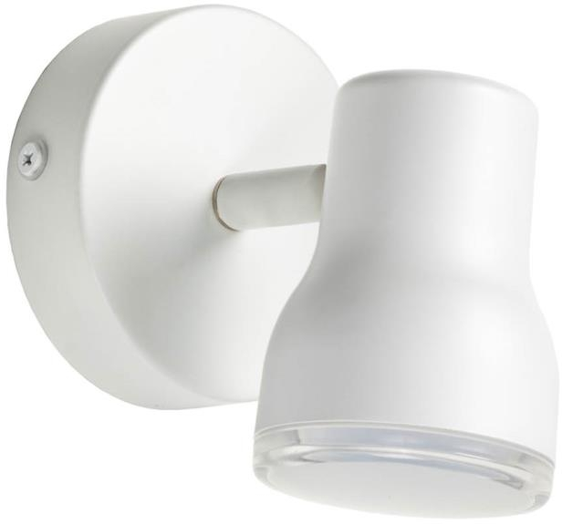 Væglampe Kave Home Tehila Mat Hvid Pulverlakeret Stål H11xb9xl15 Cm Med Justerbar Skærm Gu10
