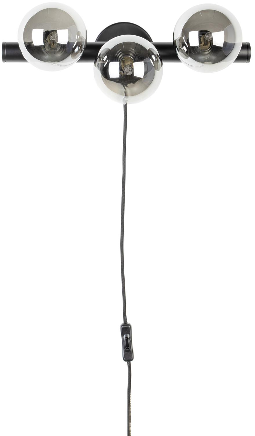 Væglampe Studio White Monica Glas Sølv H15 B38 D18   Cm G9 Ip20