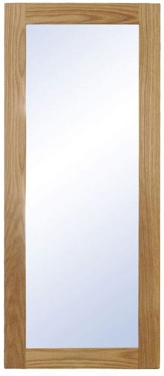Elegant Vægspejl i Olieret Egetræ - Nova Design