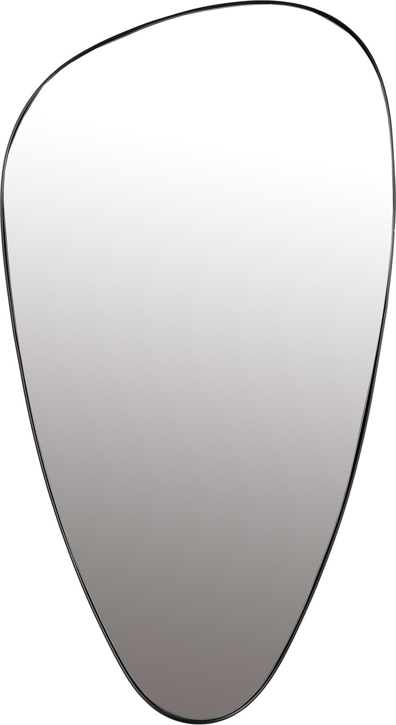 Vægspejl Studio White Juna Sort Metal 80   45 Cm Asymmetrisk