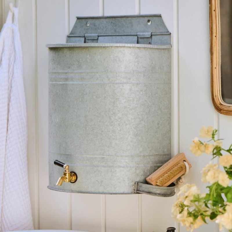 Vandbeholder    Væg    Hane Zinkfinish Ib Laursen 10   Ltr