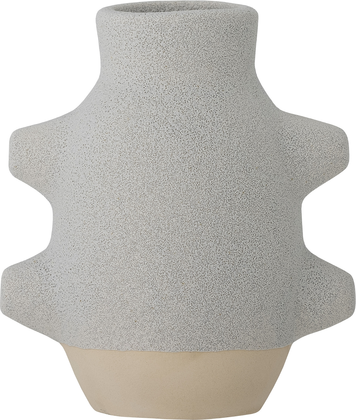 Moderne Hvid Keramisk Vase fra Bloomingville - 16 Cm