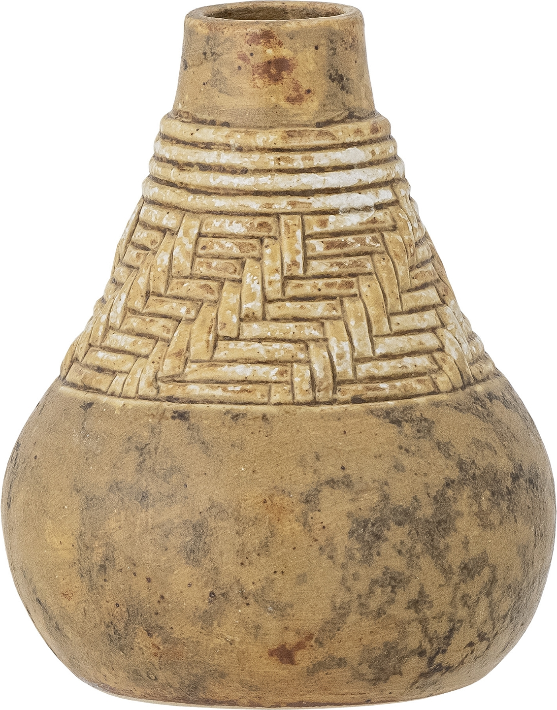 Vase Bloomingville Eslin Stentøj Brun ø9 5ã H12 Cm Rustik Naturstil