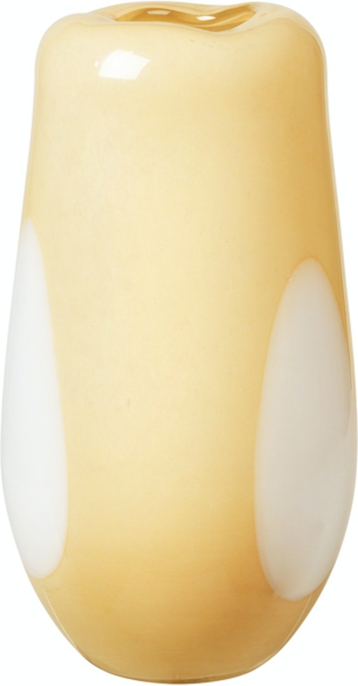 Vase Broste Copenhagen Ada Dot Gul - Mundblæst Glas 37 cm