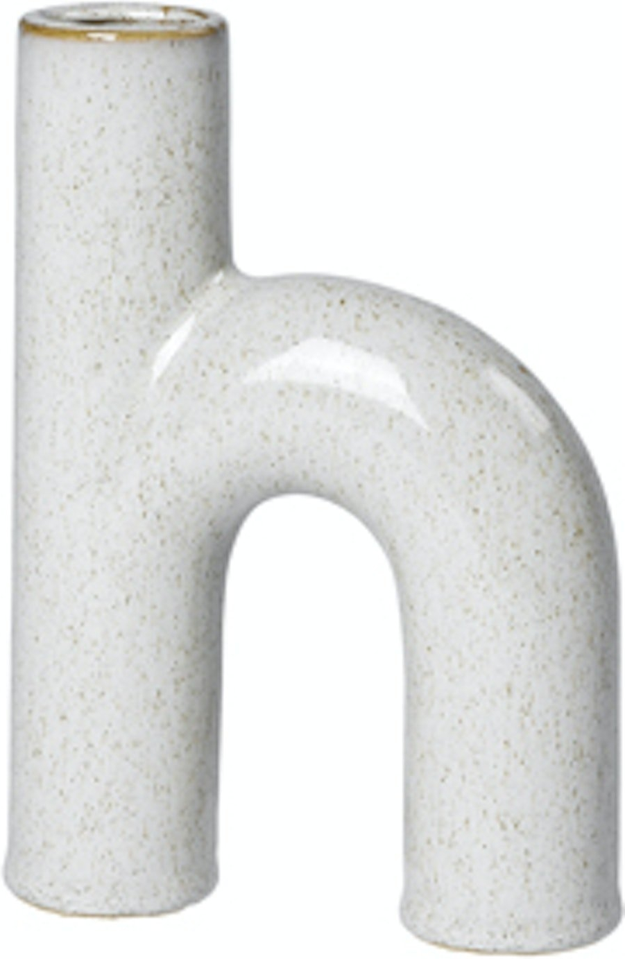 Vase Broste Copenhagen Hector - Elegant Hvid Stentøj Dekoration