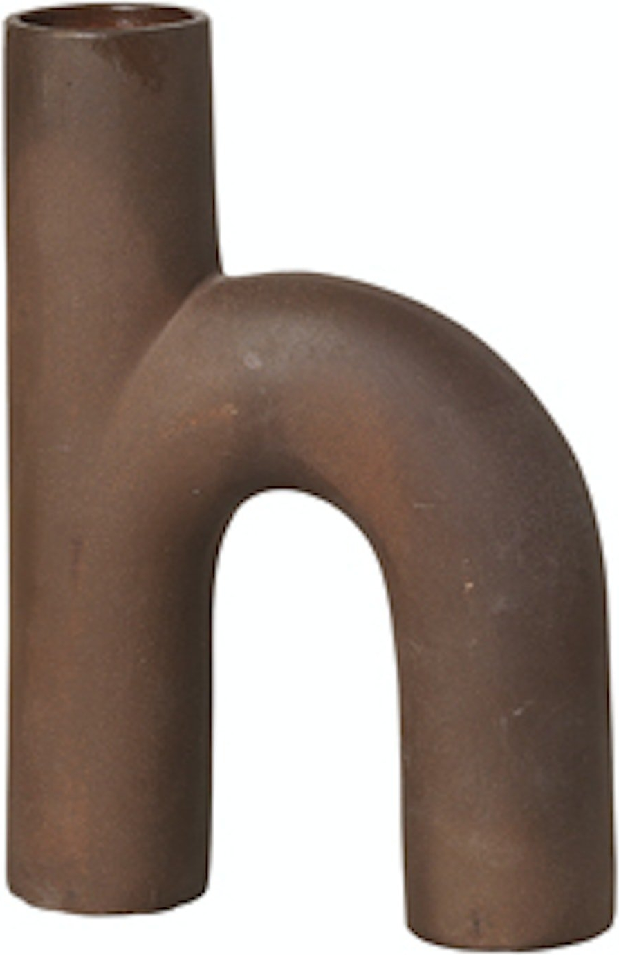 Vase Broste Copenhagen Hector i Rød Stentøj – 19 cm