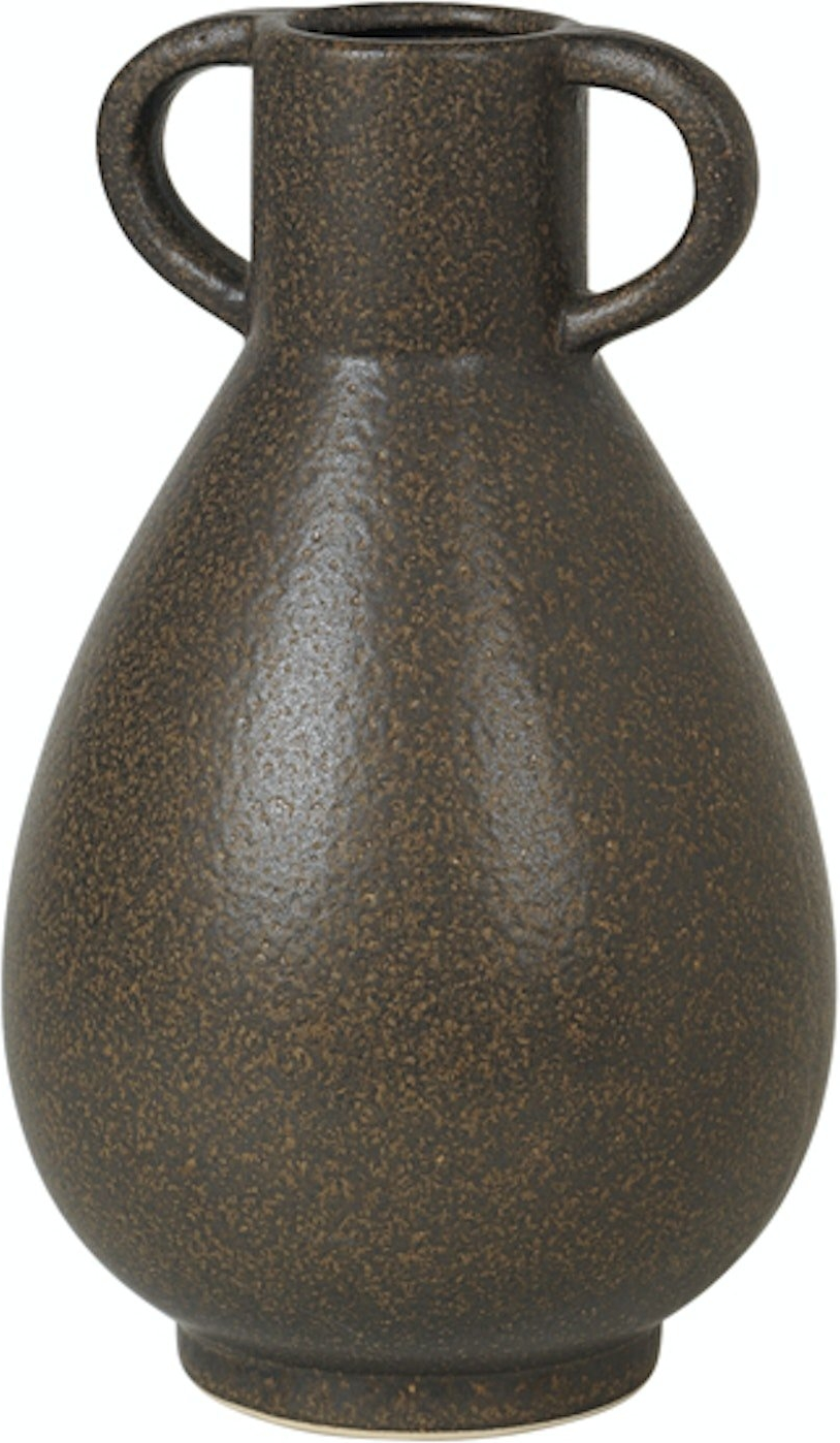 Elegant Brun Blomstervase fra Broste Copenhagen - H30 Ø18 cm